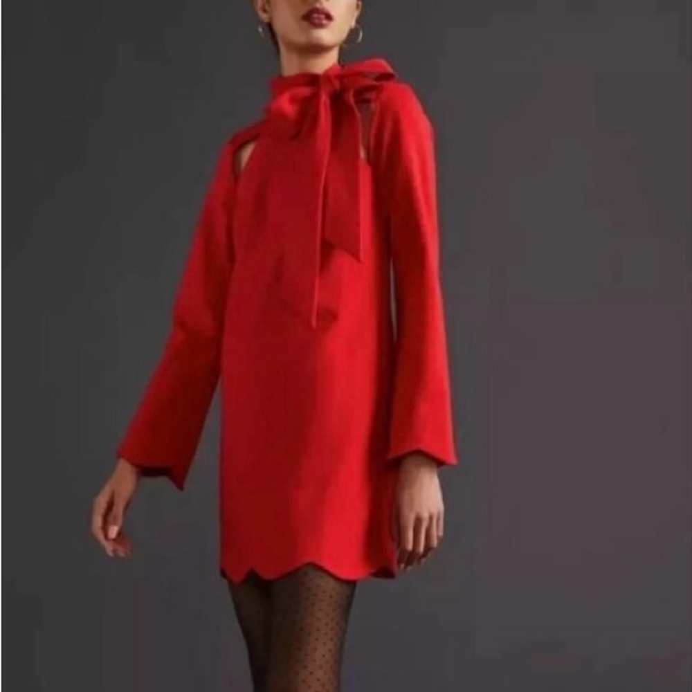 Anthropologie Maeve Bold Red Garment
